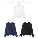 前後2way シアーチェックボウタイブラウス［C7369］ | KOBE LETTUCE | 詳細画像10 