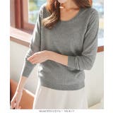 [ M L XL 選べるネック ] メルティシンプルニット［C7396］ | KOBE LETTUCE | 詳細画像19 