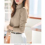 [ M L XL 選べるネック ] メルティシンプルニット［C7396］ | KOBE LETTUCE | 詳細画像8 