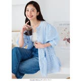 シアーチェックティアードブラウス［C7398］ | KOBE LETTUCE | 詳細画像5 