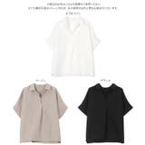 シワになりにくい 清涼スキッパーゆったりブラウス［C7430］ | KOBE LETTUCE | 詳細画像10 