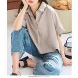 シワになりにくい 清涼スキッパーゆったりブラウス［C7430］ | KOBE LETTUCE | 詳細画像4 