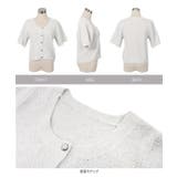 透かし編みラメニットカーディガン［C7431］ | KOBE LETTUCE | 詳細画像9 