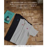 [ 選べる3サイズ ] ポイントロゴ刺しゅうコットンTシャツ［C7469］ | KOBE LETTUCE | 詳細画像2 