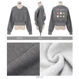 裏起毛スウェットロゴVネックプルオーバー 裏起毛 ロゴスウェット | KOBE LETTUCE | 詳細画像22