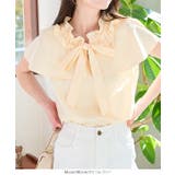 フリルネックリボンケープブラウス［C7483］ | KOBE LETTUCE | 詳細画像6 