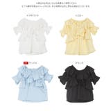 manywayギャザーフリルオフショルトップス［C7495］ | KOBE LETTUCE | 詳細画像12 