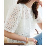 花柄刺繍シアーボリューミーブブラウス［C7523］ | KOBE LETTUCE | 詳細画像3 