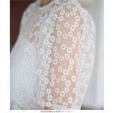 花柄刺繍シアーボリューミーブブラウス［C7523］ | KOBE LETTUCE | 詳細画像7 
