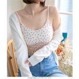 カップ付き小花柄シャーリングキャミ［C7527］ | KOBE LETTUCE | 詳細画像4 