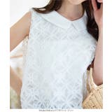 襟付き花柄シアーバルーントップス［C7532］ | KOBE LETTUCE | 詳細画像6 