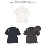 肩パールつきデザインブラウス［C7533］ | KOBE LETTUCE | 詳細画像9 