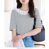 前後2wayレース襟Tシャツ［C7535］ | KOBE LETTUCE | 詳細画像2 