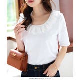 前後2wayレース襟Tシャツ［C7535］ | KOBE LETTUCE | 詳細画像5 