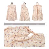 バックリボンAライン フラワー柄ブラウス［C7563］ | KOBE LETTUCE | 詳細画像11 