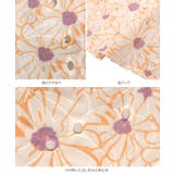 バックリボンAライン フラワー柄ブラウス［C7563］ | KOBE LETTUCE | 詳細画像12 