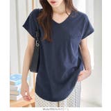 汗じみ防止 UVカット ポケット付きVネックTシャツ | KOBE LETTUCE | 詳細画像24 