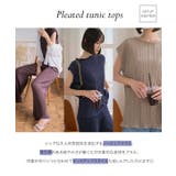 プリーツチュニックトップス［C7592］トップス レディース 夏 | KOBE LETTUCE | 詳細画像4 