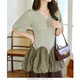 ドッキングバルーントップス 半袖 ニット | KOBE LETTUCE | 詳細画像10 