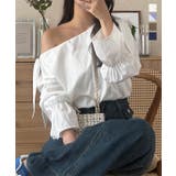 ショルダーリボンブラウス ショルダーリボン ブラウス | KOBE LETTUCE | 詳細画像1