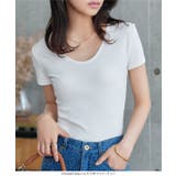 深Uネック半袖シンプルTシャツ［C7609］ tシャツ 半袖 | KOBE LETTUCE | 詳細画像5 