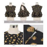 花柄ジャガードフリルシアーブラウス 花柄 ジャガード | KOBE LETTUCE | 詳細画像12 