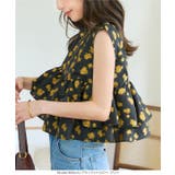 花柄ジャガードフリルシアーブラウス 花柄 ジャガード | KOBE LETTUCE | 詳細画像3 