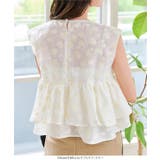 花柄ジャガードフリルシアーブラウス 花柄 ジャガード | KOBE LETTUCE | 詳細画像7 