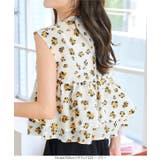 花柄ジャガードフリルシアーブラウス 花柄 ジャガード | KOBE LETTUCE | 詳細画像10 