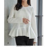 アシンメトリーペプラムトップス［C7646］ アシンメトリー ペプラム | KOBE LETTUCE | 詳細画像4 