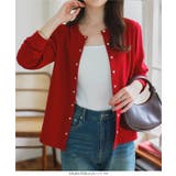 スナップボタン丸首リブカーディガン カーディガン スナップボタン | KOBE LETTUCE | 詳細画像11 