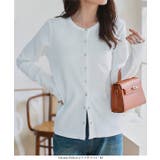 スナップボタン丸首リブカーディガン カーディガン スナップボタン | KOBE LETTUCE | 詳細画像7 