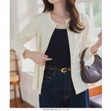 スナップボタン丸首リブカーディガン カーディガン スナップボタン | KOBE LETTUCE | 詳細画像9 