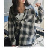 シアーチェックシャツブラウス［C7692］ シアー チェック | KOBE LETTUCE | 詳細画像4 