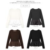 シアーバルーンペプラムトップス［C7696］ 選べる2ネック シアー | KOBE LETTUCE | 詳細画像14 