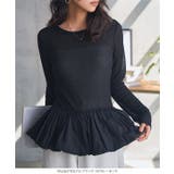 シアーバルーンペプラムトップス［C7696］ 選べる2ネック シアー | KOBE LETTUCE | 詳細画像13 