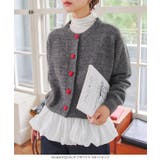 シアーバルーンペプラムトップス［C7696］ 選べる2ネック シアー | KOBE LETTUCE | 詳細画像3 