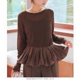 シアーバルーンペプラムトップス［C7696］ 選べる2ネック シアー | KOBE LETTUCE | 詳細画像10 