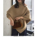 ハイネック アシンメトリードルマンニット ハイネック | KOBE LETTUCE | 詳細画像2