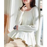 アシンメトリーペプラムトップス アシンメトリー ペプラム | KOBE LETTUCE | 詳細画像1 