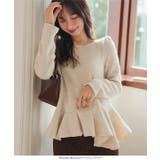 アシンメトリーペプラムトップス アシンメトリー ペプラム | KOBE LETTUCE | 詳細画像6 