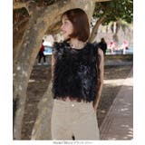 [ mayuさんコラボ ]チュールフリルノースリーブトップス［C7722］ | KOBE LETTUCE | 詳細画像19 