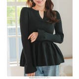 キーネックペプラムニット［C7723］ キーネック ペプラムニット | KOBE LETTUCE | 詳細画像7 