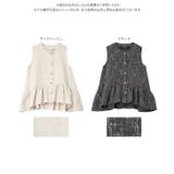 ツイードペプラムジレ［C7724］ ツイード ペプラムジレ | KOBE LETTUCE | 詳細画像8 