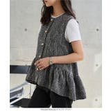 ツイードペプラムジレ［C7724］ ツイード ペプラムジレ | KOBE LETTUCE | 詳細画像3 