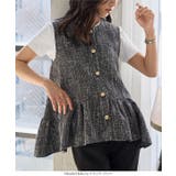 ツイードペプラムジレ［C7724］ ツイード ペプラムジレ | KOBE LETTUCE | 詳細画像4 