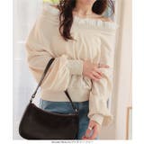 前後2wayフリルドッキングオフショルスウェット［C7731］ 前後2way オ… | KOBE LETTUCE | 詳細画像5 