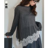 裾レースシアートップス［C7735］ 裾レース シアートップス | KOBE LETTUCE | 詳細画像1 