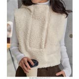 フード付きボアベスト［C7738］ フード付き ボアベスト | KOBE LETTUCE | 詳細画像3 