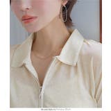 シアーラメハーフジッププルオーバー［C7753］ シアートップス ラメ | KOBE LETTUCE | 詳細画像3 